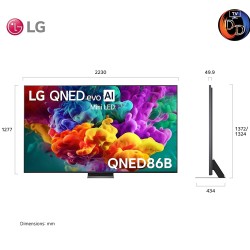LG 100" รุ่น 100QNED86BS LG QNED evo AI QNED86 Mini LED 4K Smart TV 2026 100QNED86B