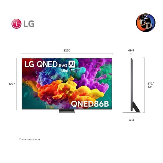 LG 100" รุ่น 100QNED86BS LG QNED evo AI QNED86 Mini LED 4K Smart TV 2026 100QNED86B