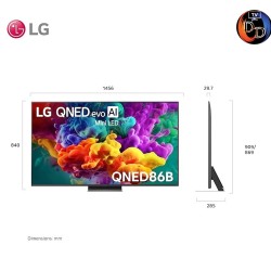 LG 65 นิ้ว รุ่น 65QNED86BSA LG QNED evo AI QNED86 Mini LED 4K Smart TV 2026