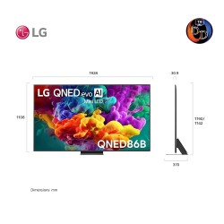LG 86" รุ่น 86QNED86BSA LG QNED evo AI QNED86 Mini LED 4K Smart TV 2026