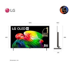 LG 48" รุ่น OLED48B6PSA LG OLED AI B6 4K Smart TV 2026 48B6