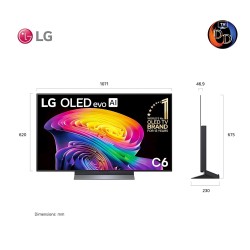 LG 48" รุ่น OLED48C6PSA LG OLED evo AI C6 4K Smart TV 2026 48C6