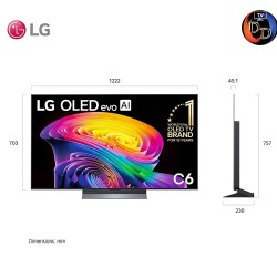 LG 55" รุ่น OLED55C6PSA LG OLED evo AI C6 4K Smart TV 2026 55C6