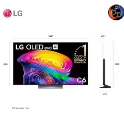 LG 65" รุ่น OLED65C6PSA LG OLED evo AI C6 4K Smart TV 2026 65C6