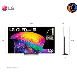 LG 77" รุ่น OLED77C6PSA LG OLED evo AI C6 4K Smart TV 2026 77C6