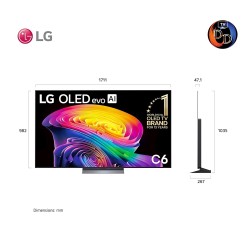 LG 77" รุ่น OLED77C6PSA LG OLED evo AI C6 4K Smart TV 2026 77C6