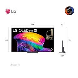 LG 83" รุ่น OLED83C6PSA LG OLED evo AI C6 4K Smart TV 2026 83C6