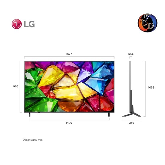 LG 75" รุ่น 75MRGB86BSA 4K LG Mini RGB evo AI MRGB85 2026 75MRGB86