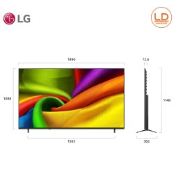 LG ทีวี 85"รุ่น 85NU835BPSA LG NANO 4K UHD AI NU83 4K Smart TV 2026 85NU835B