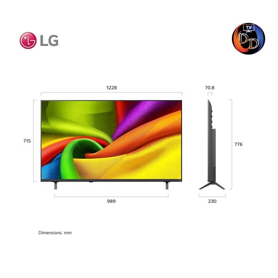 LG ทีวี 55" รุ่น 55NU855BPSA Smart TV LG NANO 4K UHD AI NU85 2026 55NU855B