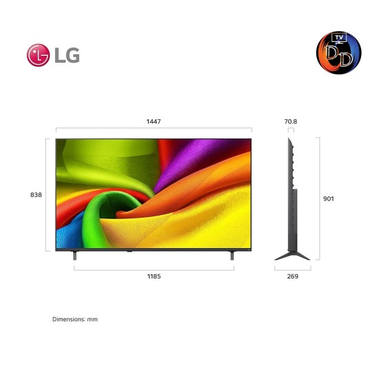 LG ทีวี 65" รุ่น 65NU855BPSA Smart TV LG NANO 4K UHD AI NU85 2026 65NU855B