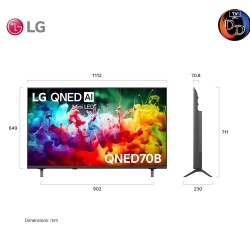 LG 50 นิ้ว รุ่น 50QNED70BSA LG QNED AI QNED70 Mini LED 4K Smart TV 2026 50QNED70B