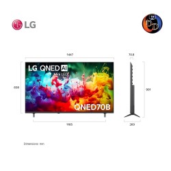 LG 65 นิ้ว รุ่น 65QNED70BSA LG QNED AI QNED70 Mini LED 4K Smart TV 2026