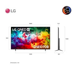 LG 75 นิ้ว รุ่น 75QNED70BSA LG QNED AI QNED70 Mini LED 4K Smart TV 2026