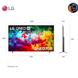 LG 85 นิ้ว รุ่น 85QNED70BSA LG QNED AI QNED70 Mini LED 4K Smart TV 2026