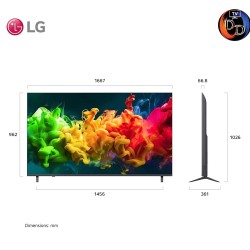 LG ทีวี 75" รุ่น 75QNED80BSA LG QNED evo AI Mini LED QNED80 4K Smart TV 2026 75QNED80B