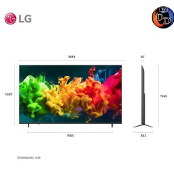 LG ทีวี 85" รุ่น 85QNED80BSA LG QNED evo AI Mini LED QNED80 4K Smart TV 2026 85QNED80B