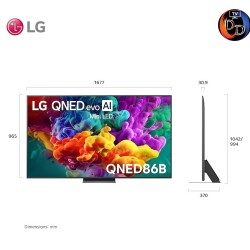 LG 75" 75QNED86BSA LG QNED evo AI QNED86 Mini LED 4K Smart TV 2026