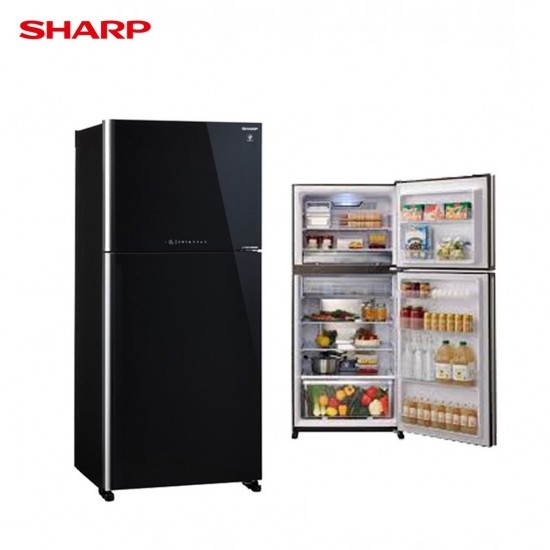 SHARP ตู้เย็น 2 ประตู ความจุ 19.8 คิว รุ่น SJ-X550GP2-BK สีดำ